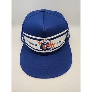 Tidewater Tides Hat Promo Retro Mets Blue Mesh SnapBack OSFM MiLB MLB Norfolk